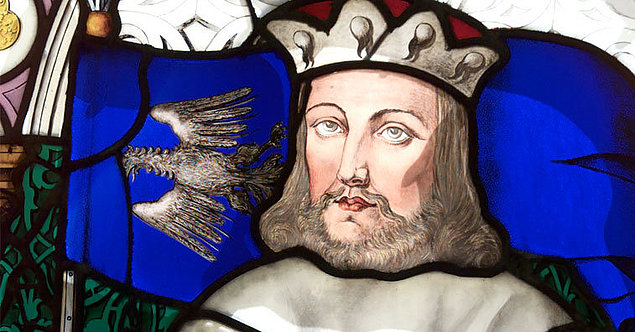 Kirchenfenster mit dem heiligen Leopold