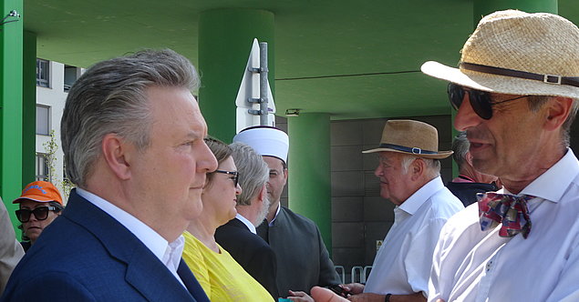 Bürgermeister Ludwig im Gespräch mit DI Gnilsen