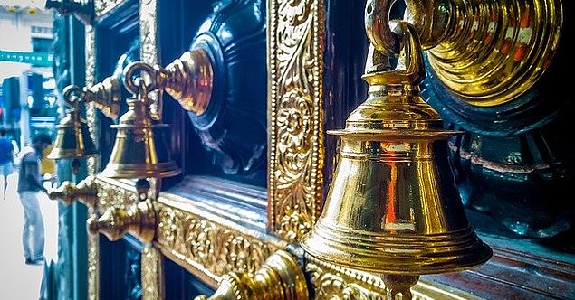 Glocken bei Hindu Tempel