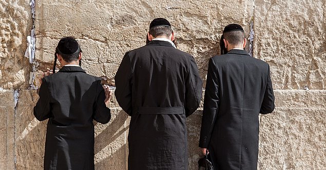 An der Klagemauer in Jerusalem.